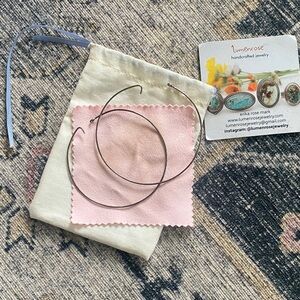 Lumenrose Handcrafted Jewelry Hoop Earrings Sterling Silver